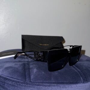 Dolce & Gabbana Black Studded Sunglasses